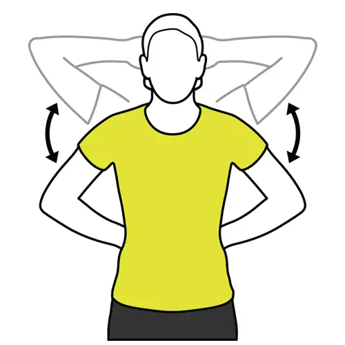 Arm lifts (standing)