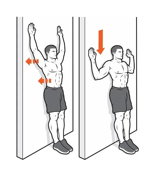 Arms slide on the wall