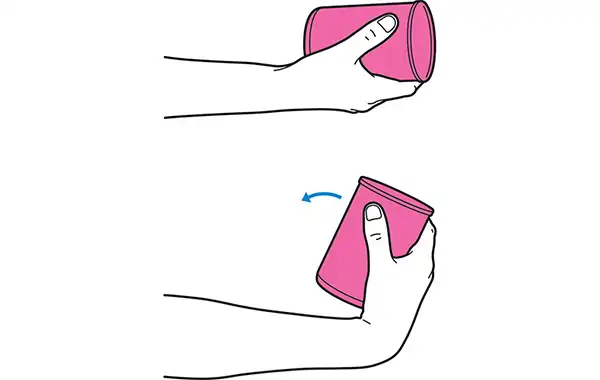 Wrist lift (palm up)