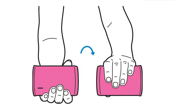 Wrist turn with weight