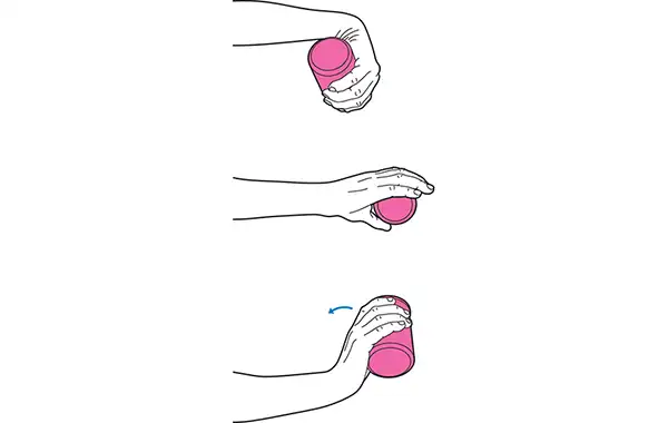 Wrist lift (palm down)