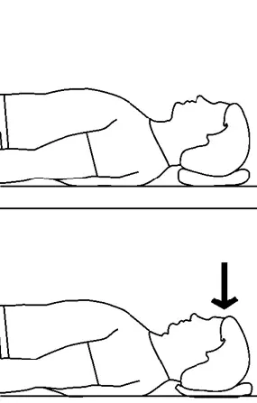 Supine chin tucks